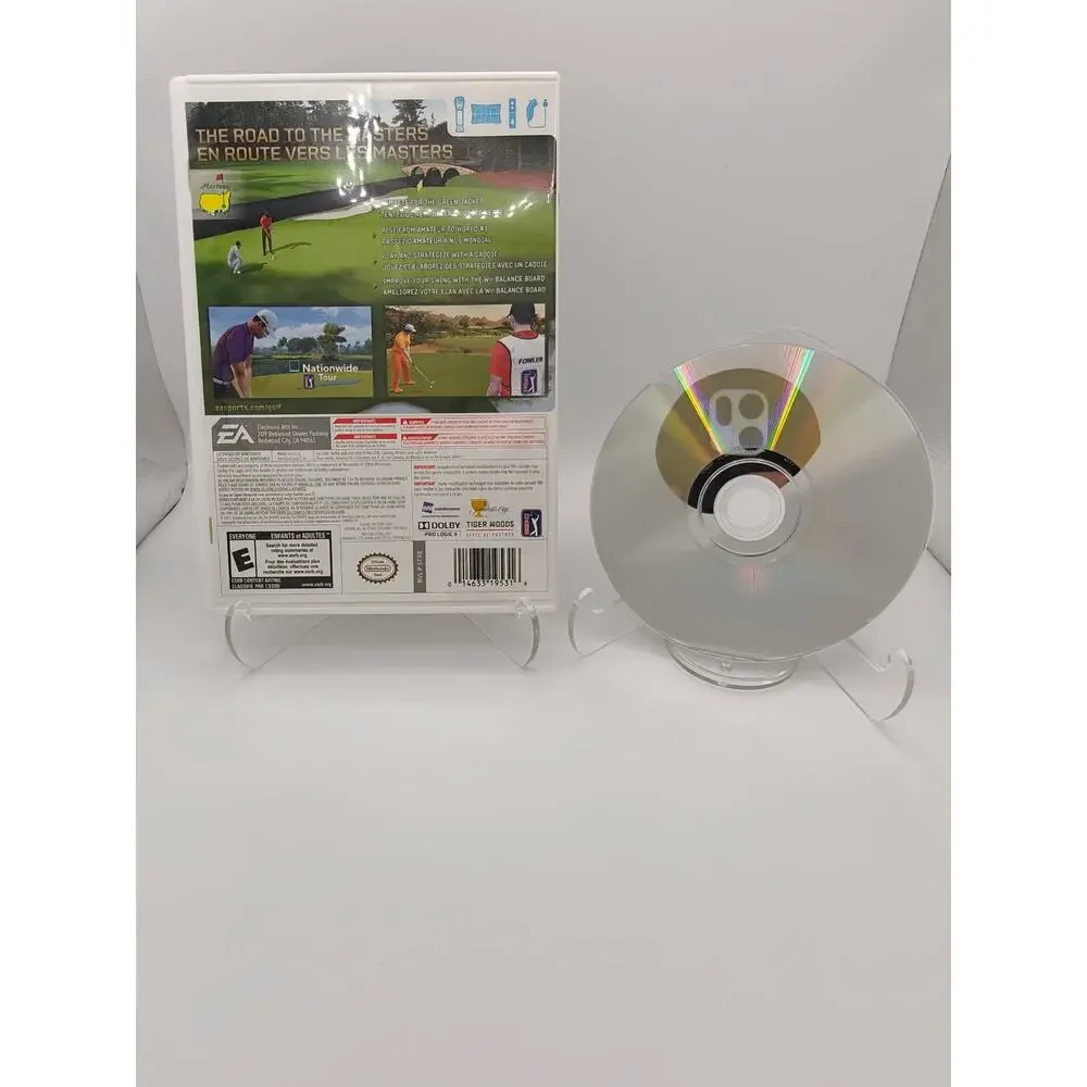 Tiger Woods PGA Tour 12 The Masters Wii Case Disc Tested